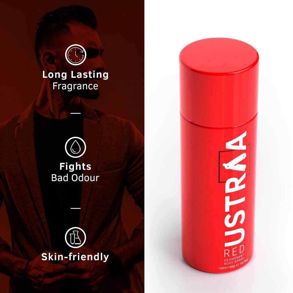 Ustraa RED Deodorant Body Spray - 150 ml