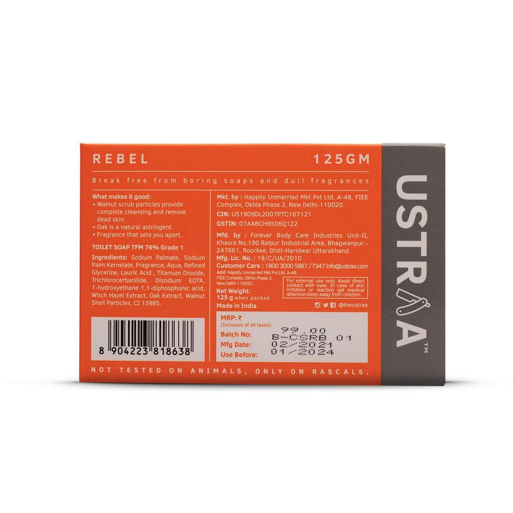 Ustraa Rebel Cologne Soap - 125 gms