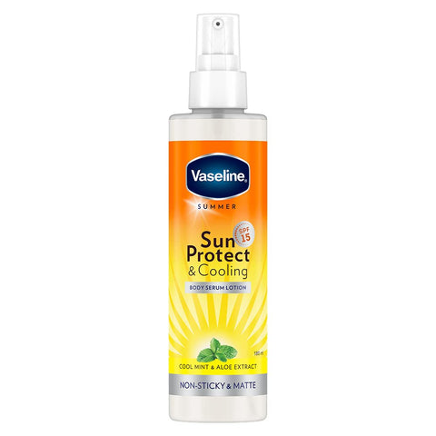 vaseline sun protect & cooling spf 15 body serum lotion