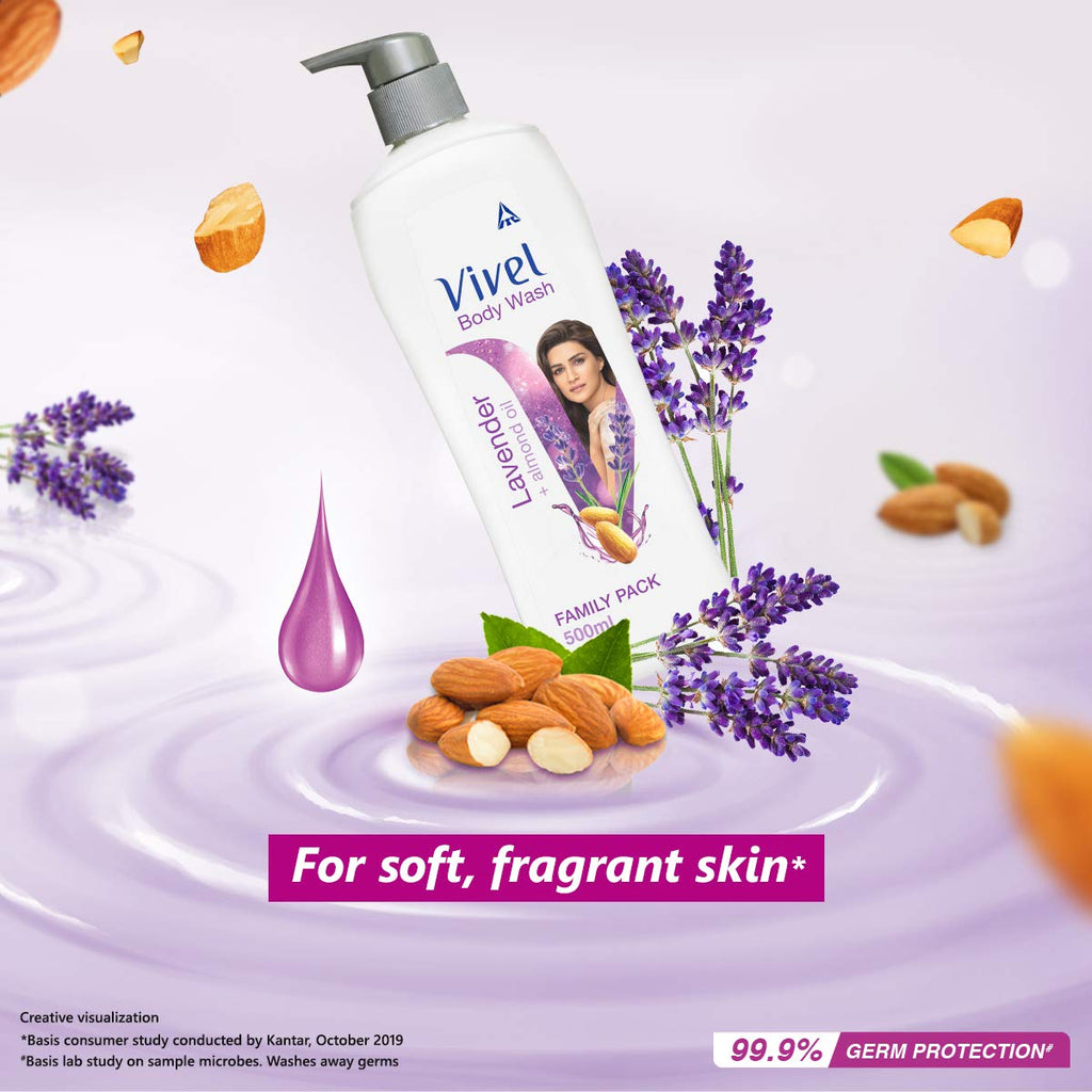 Vivel Lavender & Almond Oil Body Wash