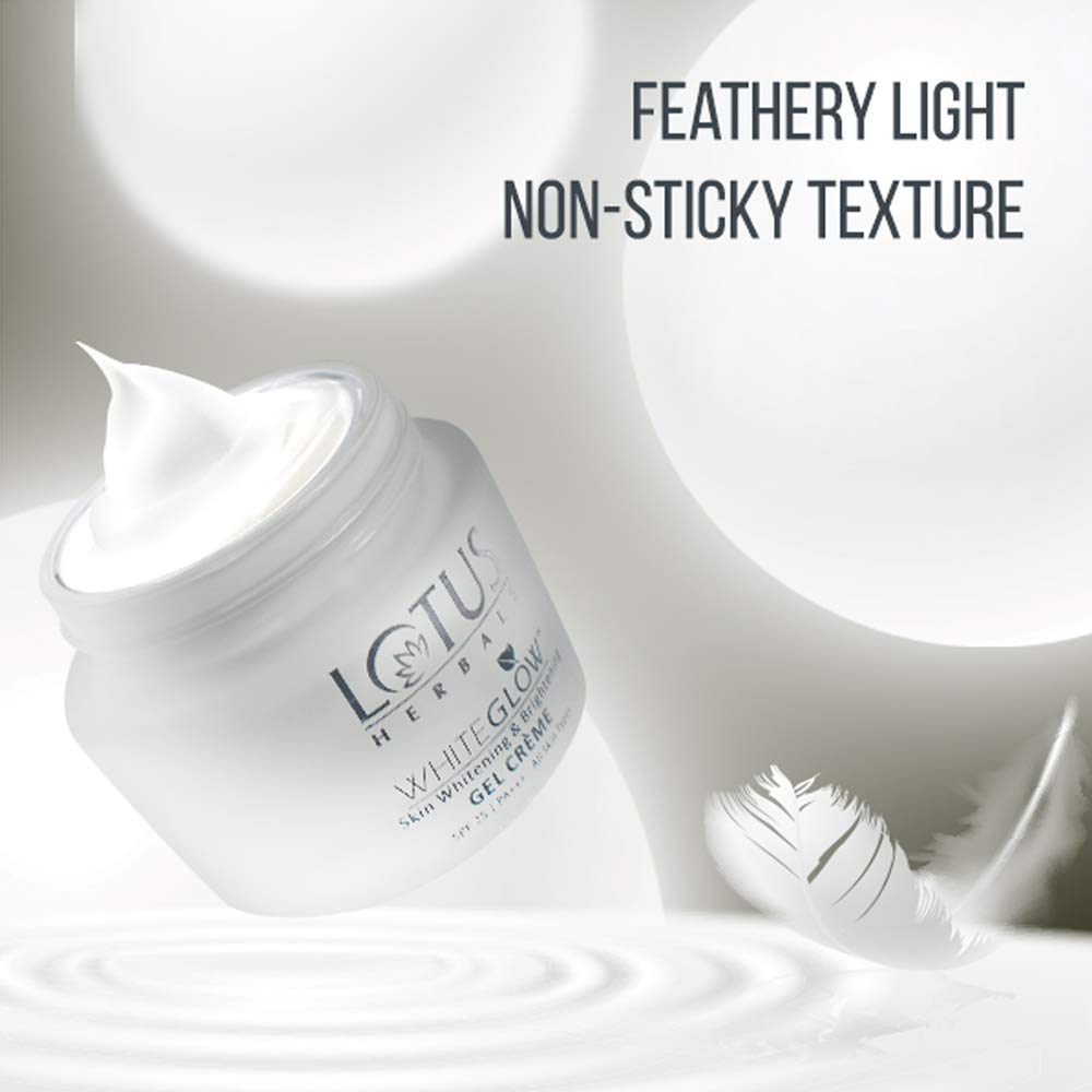 Lotus Herbals WhiteGlow Skin Whitening And Brightening Gel Face Cream (All skin types)- SPF-25 PA+++