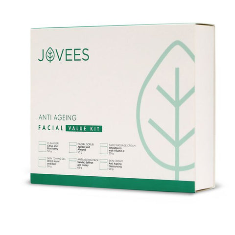 jovees herbal anti ageing facial value kit (315 gm)