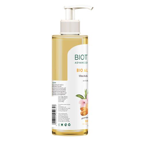 Biotique Almond Oil Ultra Rich Body Wash, Botanical Extracts - 200 ml