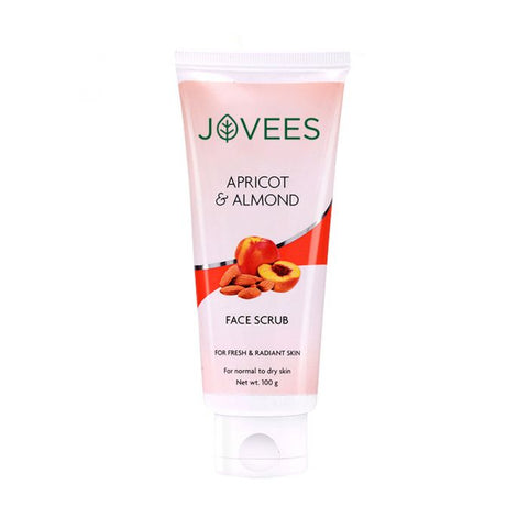 jovees apricot & almond face scrub infused with wheatgerm oil