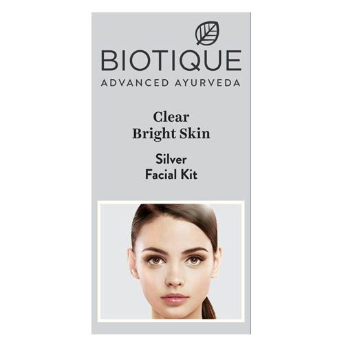 Biotique Silver Clear Bright Skin Facial Kit - 65 gms