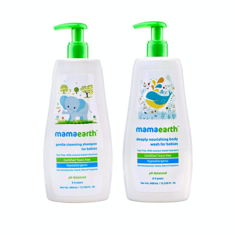 Mamaearth Deeply Nourishing Body Wash for Babies 400 ml Gentle
