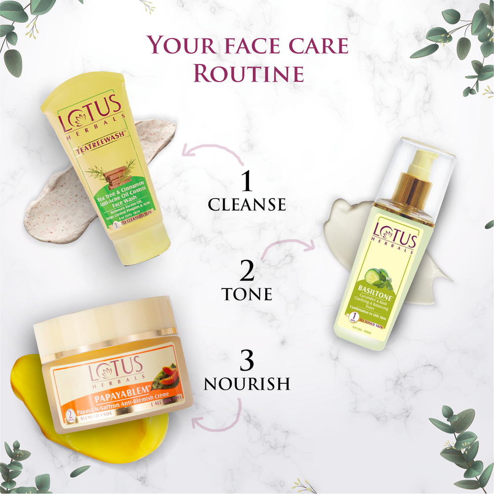 Lotus Herbals TEA TREE & Cinnamon Anti-Acne Oil Control Face Wash - 120 gms
