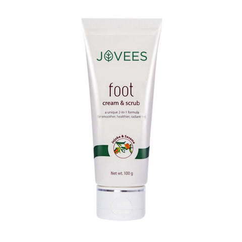 jovees foot cream & scrub - 100 gms