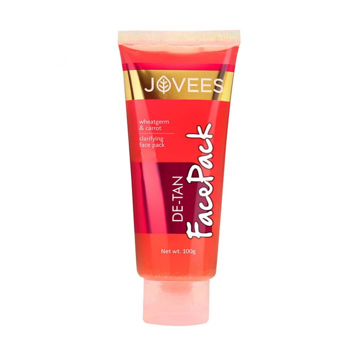 Jovees De-Tan Face Pack With Wheatgerm & Carrot - 100 gms