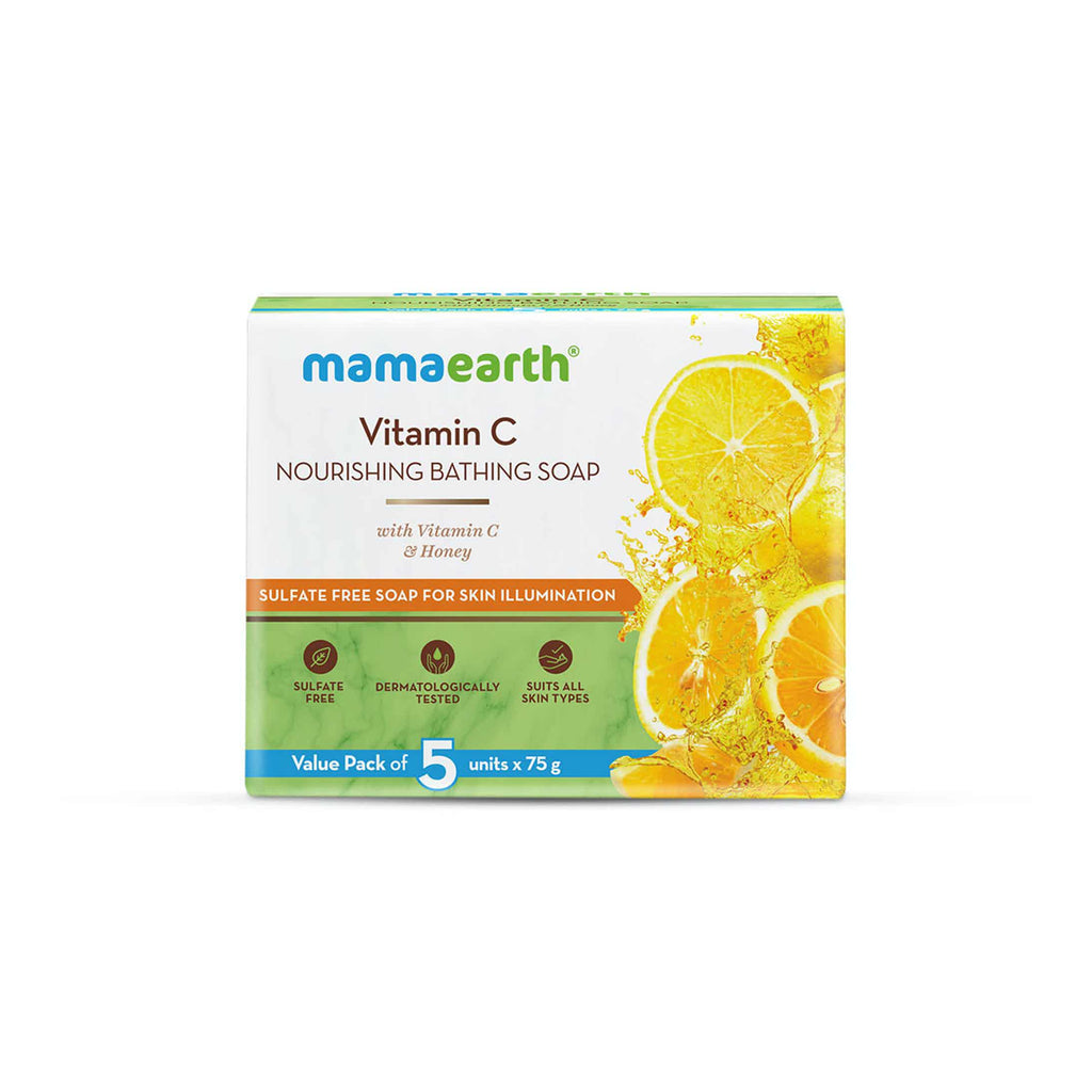 Products Mamaearth Vitamin C Nourishing Bathing Soap With Vitamin C and Honey for Skin Illumination 