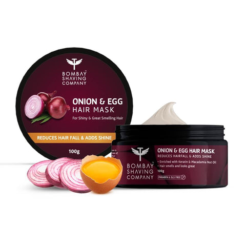 bombay shaving company onion & egg hair mask