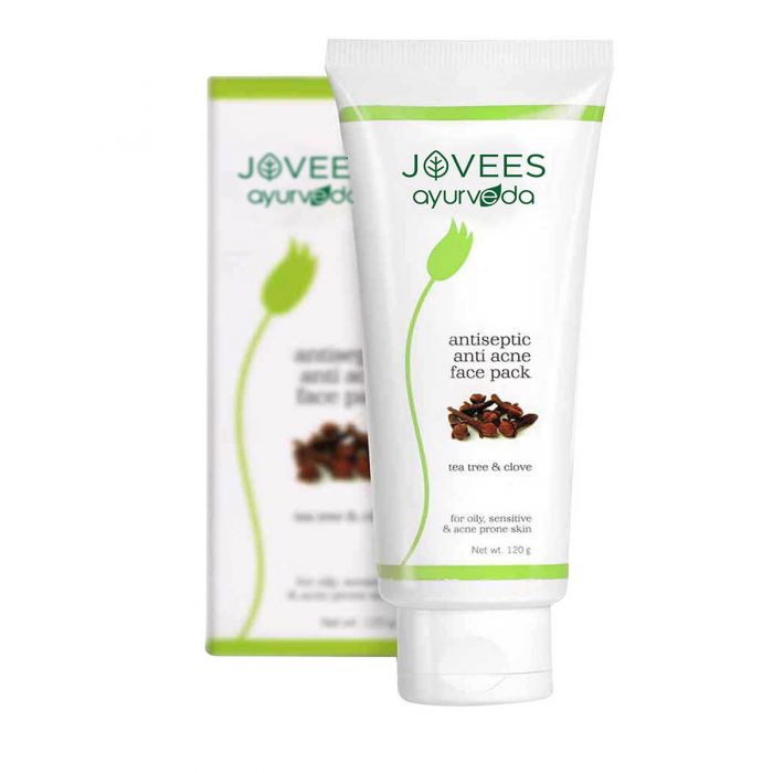 Jovees Tea Tree And Clove Anti-Acne Face Pack - 120 gms