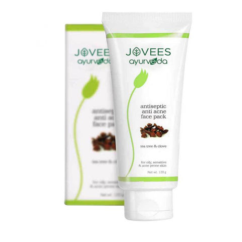 jovees antiseptic anti acne face pack with tea tree & clove extract